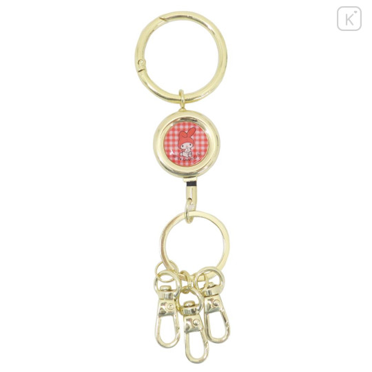 Japan Sanrio Retractable Reel Keychain - My Melody : Sitting - 1