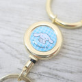 Japan Sanrio Retractable Reel Keychain - Cinnamoroll : Sitting - 2