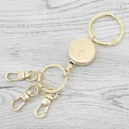 Japan Sanrio Retractable Reel Keychain - Pompompurin : Sitting - 3