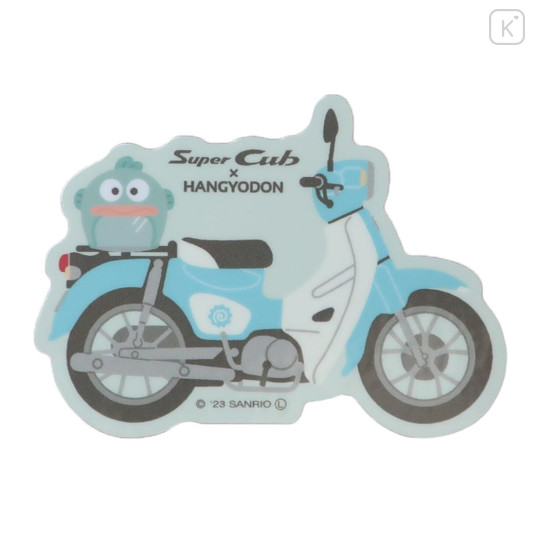 Japan Sanrio Vinyl Sticker - Hangyodon : Hapidanbui Boys Super Cub Motorcycle - 1