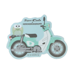 Japan Sanrio Vinyl Sticker - Keroppi : Hapidanbui Boys Super Cub Motorcycle