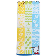 Japan Sanrio Jacquard Face Towel - Pochacco : Friends Colorful