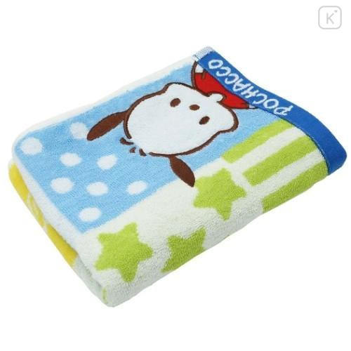Japan Sanrio Jacquard Face Towel - Pochacco : Friends Colorful - 4
