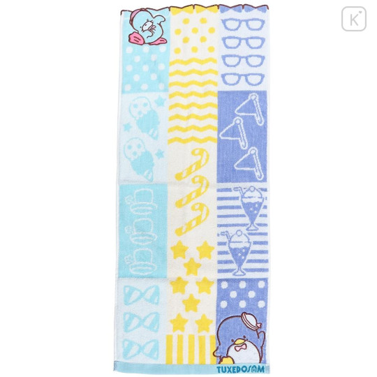 Japan Sanrio Jacquard Face Towel - Tuxedosam : Friends Colorful - 1