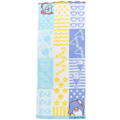 Japan Sanrio Jacquard Face Towel - Tuxedosam : Friends Colorful