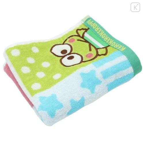Japan Sanrio Jacquard Face Towel - Keroppi : Friends Colorful - 4