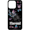 Japan Sanrio Lenticular Phone Case Insert For Clear iPhone 15 / 14 / 13 Case - Kuromi : Black Neon - 3
