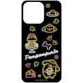Japan Sanrio Lenticular Phone Case Insert For Clear iPhone 15 / 14 / 13 Case - Pompompurin : Black Neon - 3