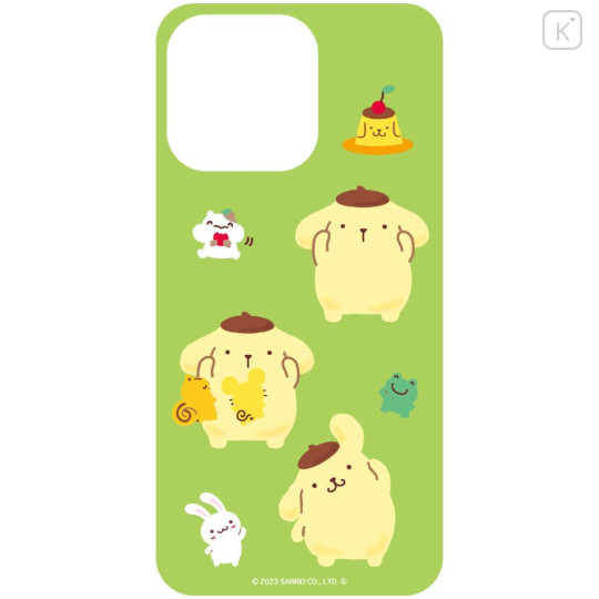 Japan Sanrio Lenticular Phone Case Insert For Clear iPhone Case - Pompompurin : Green - 1