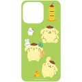 Japan Sanrio Lenticular Phone Case Insert For Clear iPhone 15 / 14 / 13 Case - Pompompurin : Green - 3