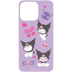 Japan Sanrio Lenticular Phone Case Insert For Clear iPhone Case - Kuromi : Purple
