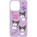 Japan Sanrio Lenticular Phone Case Insert For Clear iPhone 15 / 14 / 13 Case - Kuromi : Purple - 2