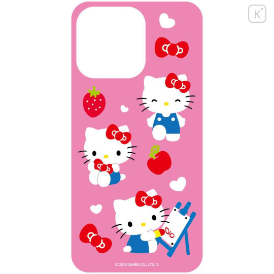 Japan Sanrio Lenticular Phone Case Insert For Clear iPhone 15 / 14 / 13 Case - Hello Kitty : Pink - 2