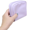 Japan Sanrio Frill Cosmetic Pouch - Kuromi : 20th Anniversary Angel Purple - 2