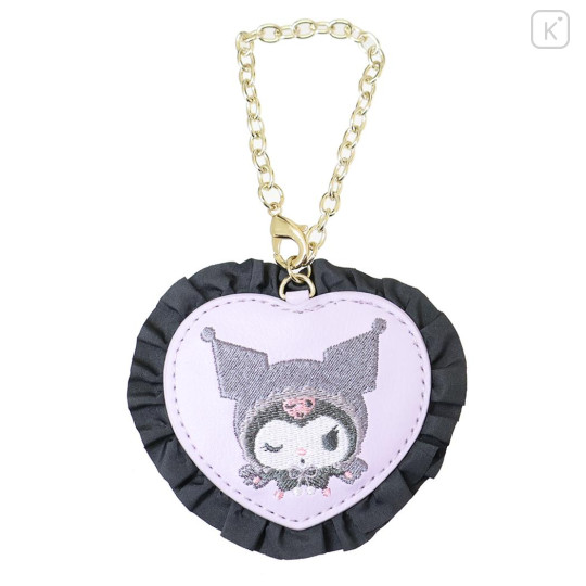 Japan Sanrio Mascot Bag Charm - Kuromi : 20th Anniversary Angel Purple Frill - 1