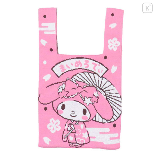 Japan Sanrio Jacquard Woven Handbag - My Melody : Kimono Smile - 1