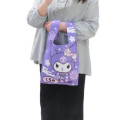 Japan Sanrio Jacquard Woven Hand Bag - Kuromi : Kimono Smile - 4