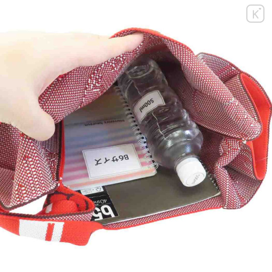 Japan Sanrio Jacquard Woven Hand Bag - Hello Kitty : Kimono Smile - 3