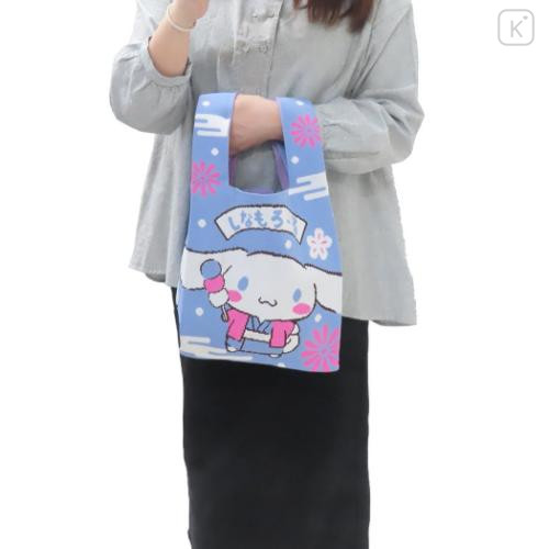Japan Sanrio Jacquard Woven Handbag - Cinnamoroll : Kimono Smile - 4