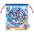 Japan Angel Blue Drawstring Pouch - Rainbow Cute Girls - 1
