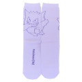 Japan Pokemon Ankle High Socks - Gengar : Light Purple - 1