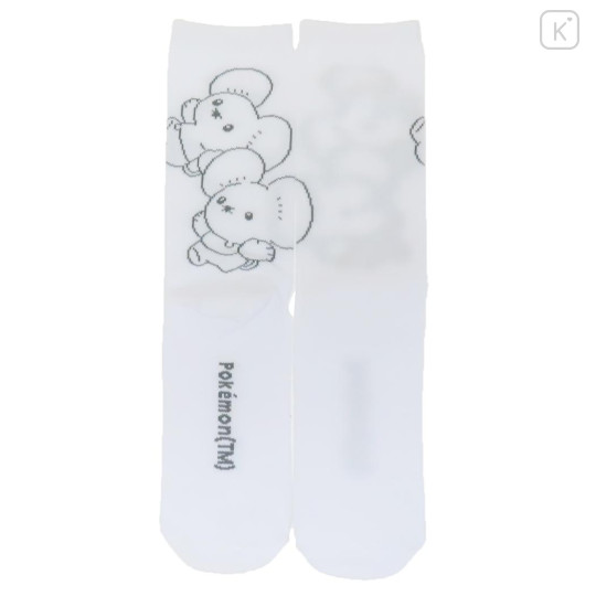 Japan Pokemon Ankle High Socks - Tandemaus : White - 1