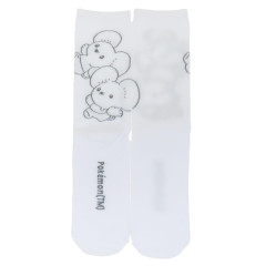 Japan Pokemon Ankle High Socks - Tandemaus : White