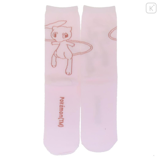 Japan Pokemon Ankle High Socks - Mew : Light Pink - 1