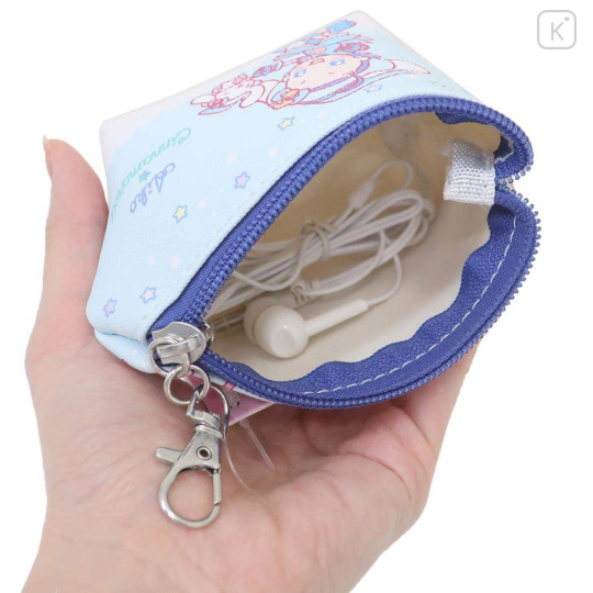 Japan Sanrio × Ojamajo Doremi Triangular Mini Pouch - Cinnamoroll × Aiko Blue - 3