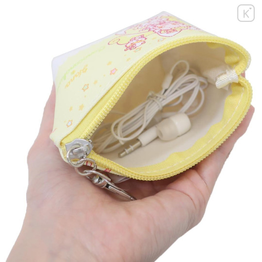 Japan Sanrio × Ojamajo Doremi Triangular Mini Pouch - Corocorokuririn × Hana Yellow - 3