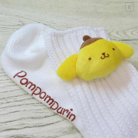 Japan Sanrio Mascot Loose Socks - Pompompurin : 30cm Length - 3