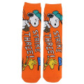 Japan Peanuts Ankle High Socks - Snoopy & Woodstock : Baseball Strike Three Orange - 1