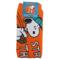 Japan Peanuts Ankle High Socks - Snoopy & Woodstock : Baseball Strike Three Orange - 2