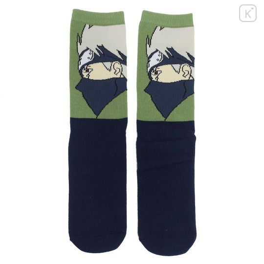 Japan Naruto Ankle High Socks - Kakashi Black Green - 1