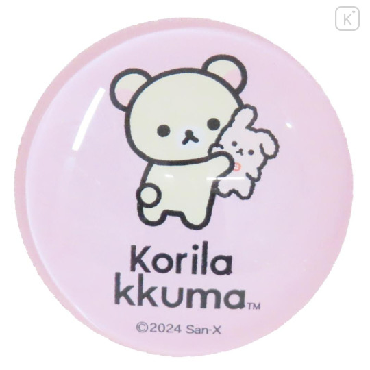 Japan San-X Glass Magnet - Korilakkuma : Basic Rilakkuma Favorite Things Rabbit Pink - 1