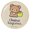 Japan San-X Glass Magnet - Chairoikoguma : Basic Rilakkuma Favorite Things Honey Creamy - 1
