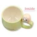 Japan Pokemon 3D Porcelain Mug with Nokkari Figure - Rowlet : Pokepeace - 3