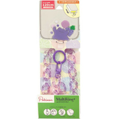 Japan Pokemon Multi Ring Plus with Shoulder Strap - Ditto : Grape Purple
