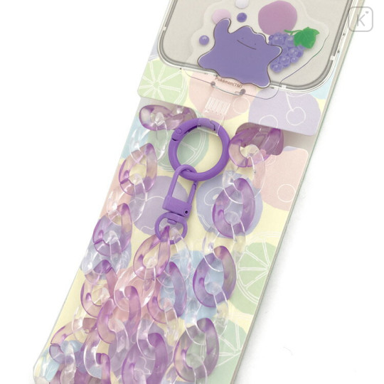 Japan Pokemon Multi Ring Plus with Shoulder Strap - Ditto : Grape Purple - 2