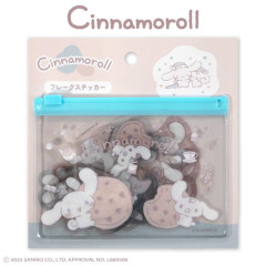 Japan Sanrio Flake Sticker with Slider Case - Cinnamoroll