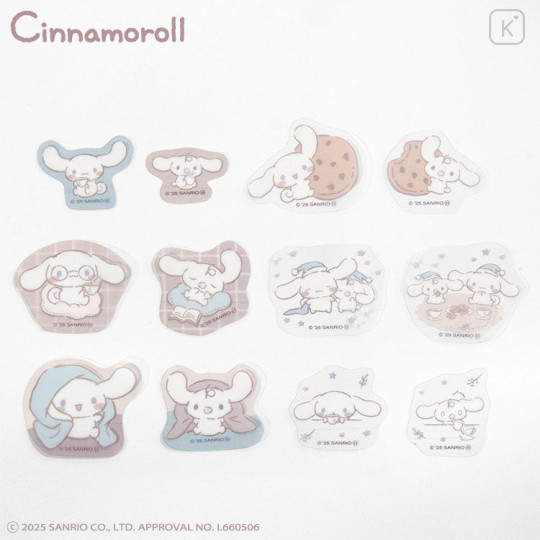 Japan Sanrio Flake Sticker with Slider Case - Cinnamoroll - 3