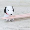Japan Peanuts Chopsticks & Mascot Chopstick Rest - Snoopy : Beige Pink - 4