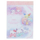 Japan Sanrio Mini Notepad - Characters Sparkly Ribbon Twinkle Eyes A
