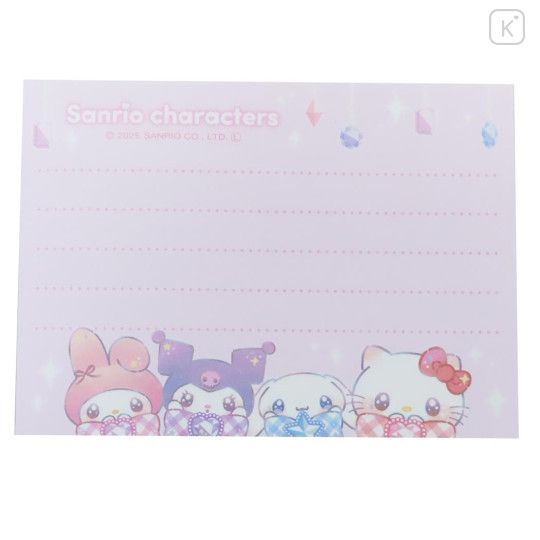 Japan Sanrio Mini Notepad - Characters Sparkly Ribbon Twinkle Eyes B - 3