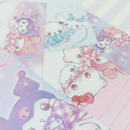 Japan Sanrio Volume Up Letter Envelope Set - Characters Sparkly Ribbon Twinkle Eyes - 4