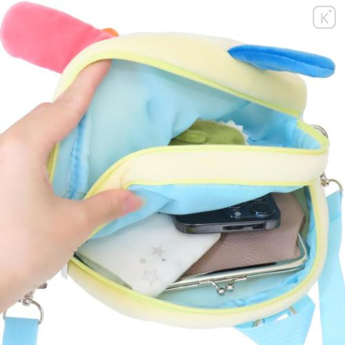 Japan Sanrio Plush Pochette 2-Way Convertible Backpack & Crossbody Bag - Usahana : Clear Window - 5