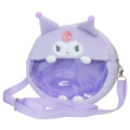 Japan Sanrio Plush Pochette 2-Way Convertible Backpack & Crossbody Bag - Kuromi : Clear Window - 1