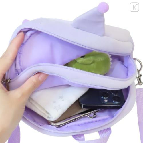 Japan Sanrio Plush Pochette 2-Way Convertible Backpack & Crossbody Bag - Kuromi : Clear Window - 5