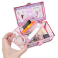Japan Sanrio Clear Makeup Organizer Vanity Case - Kuromi : Black Pink - 4