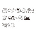 Japan Kamio Coro-Re Rolling Stamp Plus - Dog Puppy - 2